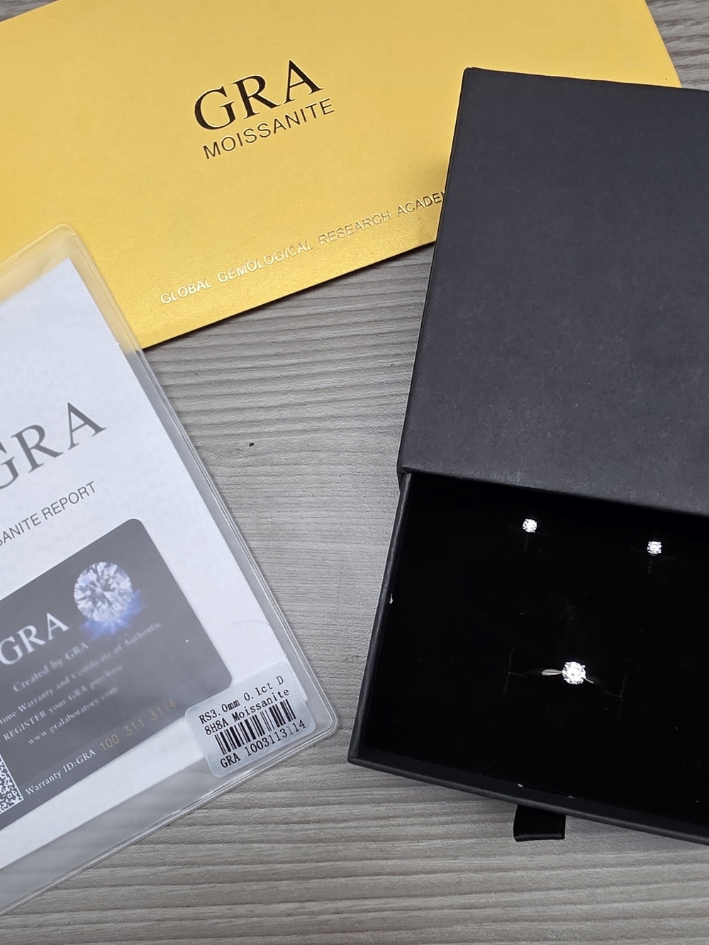 VVS1 Certified Ring And Earrings Combo Set